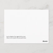in het licht van de heer briefkaart (Achterkant)