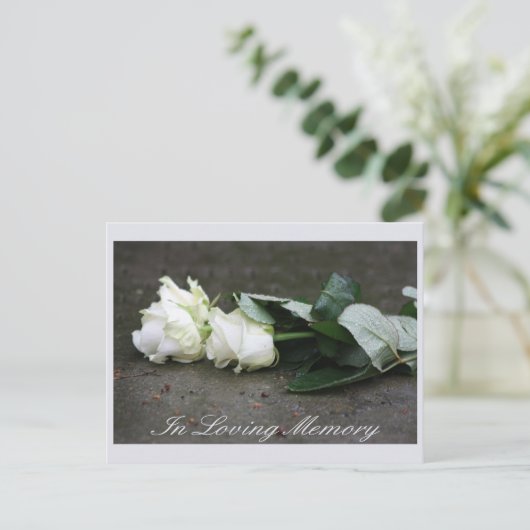 In het liefdegeheugen/de viering van het levensond briefkaart (Staand voorkant)