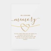 In het liefdevol Geheugenweddenschap Acryl Bord (Voorkant)