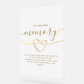 In het liefdevol Geheugenweddenschap Acryl Bord (Hoek)