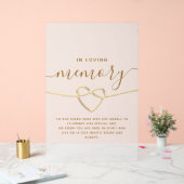 In het liefdevol Geheugenweddenschap Acryl Bord (Huwelijk)