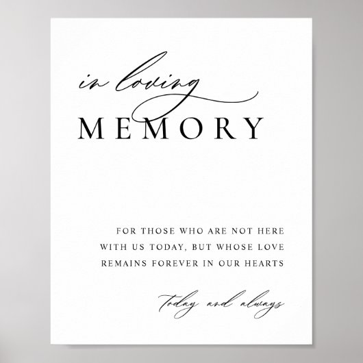 In het liefdevol Geheugenweddenschap Poster (Voorkant)