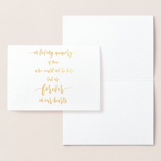 In het liefdevol Memory Wedding Sign Folie Kaarten (Display)