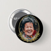 In het liefdevolle geheugen 1 foto begrafenis ronde button 5,7 cm (Voorkant /achterkant)