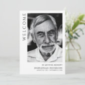 In het liefdevolle geheugen begrafenis orde van di kaart (Staand voorkant)