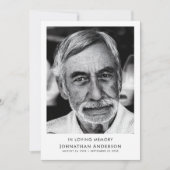 In het liefdevolle geheugen begrafenis orde van di kaart (Voorkant)