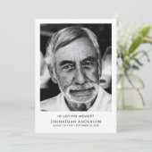 In het liefdevolle geheugen begrafenis orde van di kaart (Staand voorkant)