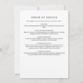 In het liefdevolle geheugen begrafenis orde van di kaart (Achterkant)