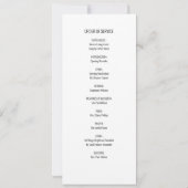 In het liefdevolle geheugen begrafenisprogramma zw kaart (Achterkant)