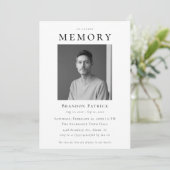 In het liefdevolle geheugen Eenvoudige digitale be Kaart (Staand voorkant)