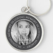 In het liefdevolle geheugen eenvoudige moderne aan sleutelhanger (Voorkant)
