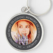 In het liefdevolle geheugen eenvoudige moderne aan sleutelhanger (Voorkant)