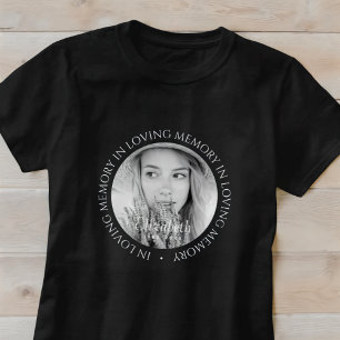 In het liefdevolle geheugen eenvoudige moderne aan t-shirt