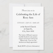 In het liefdevolle geheugen foto begrafenis uitnod kaart (Achterkant)