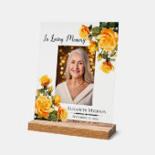 In het liefdevolle geheugen foto eerbetoon acryl t acryl bord (Hoek)