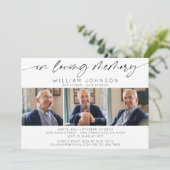 In het liefdevolle geheugen Fotocollage Funeral Ho Kaart (Staand voorkant)