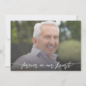 In het liefdevolle geheugen Fotocollage Funeral Ho Kaart (Achterkant)