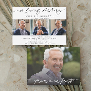 In het liefdevolle geheugen Fotocollage Funeral Ho Kaart