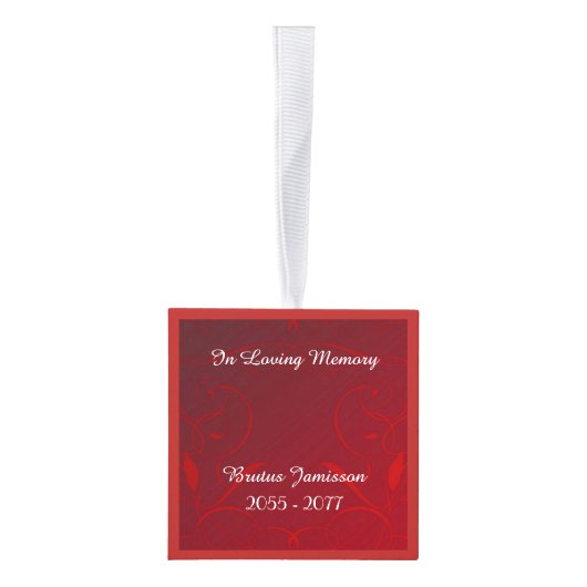 In het liefdevolle geheugen Gepersonaliseerde Pet  Decoratie (Rechts)