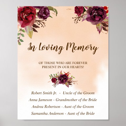 In het liefdevolle geheugen is de bruine vloer een poster (Voorkant)