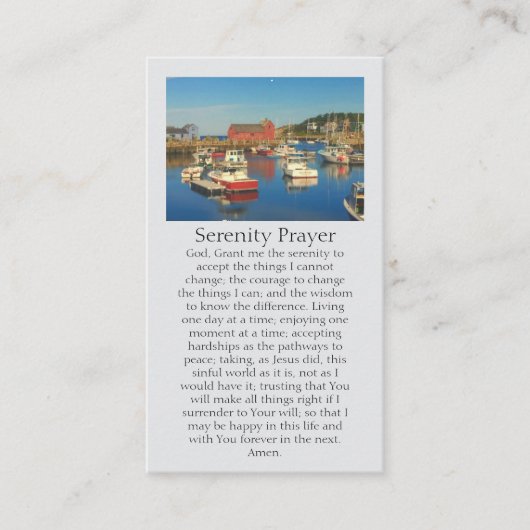 In het liefdevolle geheugen Red Fish Shack Motief Visitekaartje (Voorkant)