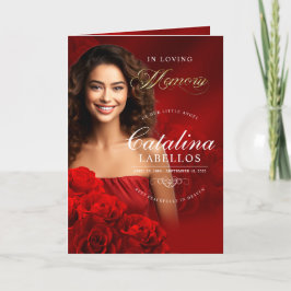 In het liefdevolle geheugen Red Rose Women's Overl Programma