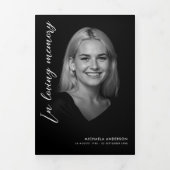 In het liefdevolle geheugen Script Photo Collage F Drieluik Programma (Cover)