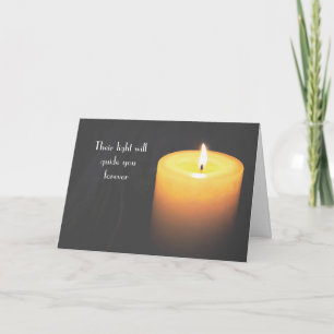 In het liefdevolle geheugen Twin Loss Candle Kaart