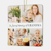 In het liefdevolle geheugen van Grandma Modern Pho Keramisch Ornament (Links)