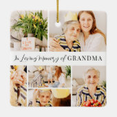 In het liefdevolle geheugen van Grandma Modern Pho Keramisch Ornament (Achterkant)