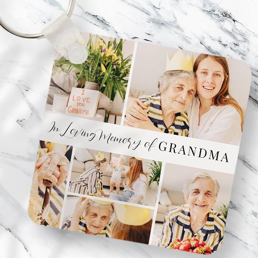 In het liefdevolle geheugen van Grandma Modern Pho Sleutelhanger