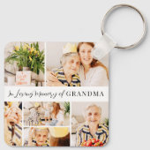 In het liefdevolle geheugen van Grandma Modern Pho Sleutelhanger (Achterkant)
