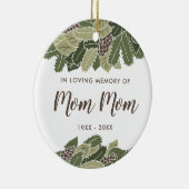 In het liefdevolle geheugen van mam-mam persoonlij keramisch ornament (Rechts)