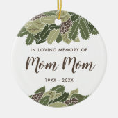 In het liefdevolle geheugen van mam-mam persoonlij keramisch ornament (Voorkant)