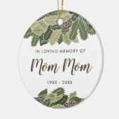 In het liefdevolle geheugen van mam-mam persoonlij keramisch ornament (Links)