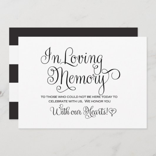 In het liefdevolle huwelijksgeblog kaart (Voorkant / Achterkant)