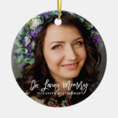 In het liefhebben van aangepaste geheugenkromme-fo keramisch ornament (Voorkant)