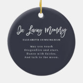 In het liefhebben van aangepaste geheugenkromme-fo keramisch ornament (Achterkant)