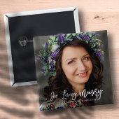 In het liefhebben van aangepaste geheugenkromme-fo vierkante button 5,1 cm