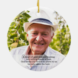 In het liefhebben van begrafenissympathie van gehe keramisch ornament