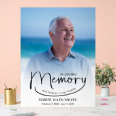 In het liefhebben van de begrafenisherdenkingsfoto acryl bord (Huwelijk)