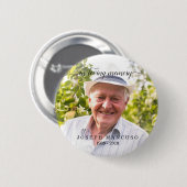 In het liefhebben van de begrafenisherfst van het  ronde button 5,7 cm (Voorkant /achterkant)