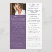 In het liefhebben van de Floral Photo Memorial Ser Programmakaart (Achterkant)