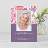 In het liefhebben van de Floral Photo Memorial Ser Programmakaart (Staand voorkant)