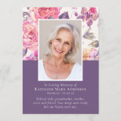 In het liefhebben van de Floral Photo Memorial Ser Programmakaart (Voorkant)