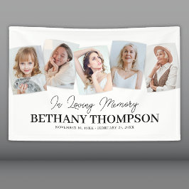 In het liefhebben van de Foto Collage Funeral Bann Spandoek