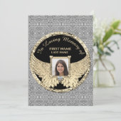 In het liefhebben van de Foto Silver en Gold Bedankkaart (Staand voorkant)