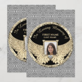 In het liefhebben van de Foto Silver en Gold Bedankkaart (Voorkant / Achterkant)