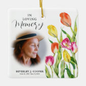 In het liefhebben van de Foto van het Geheugen Tul Keramisch Ornament (Voorkant)