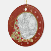 In het liefhebben van de kerstfoto van het Geheuge Keramisch Ornament (Links)